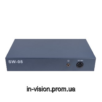 Керований комутатор мережевий GV-018-AI-8+1PG має 8 портів 10/100 Mbit з підтрим. . фото 3