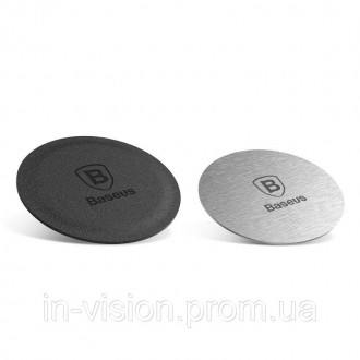 Пластины Baseus Magnet iron Suit для автомобильного держателя позволят надежно з. . фото 2