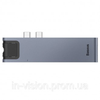 Baseus Thunderbolt C Pro Seven-in-one — это компактный USB-хаб с широким набором. . фото 2
