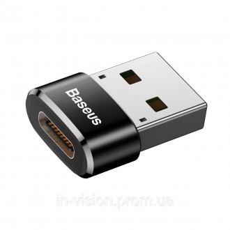 Перехідник Baseus Female Type-C to USB являє собою мініатюрний адаптер, який доз. . фото 2