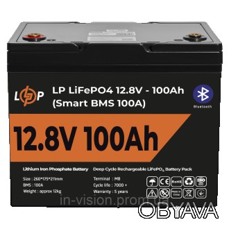 Аккумулятор LiFePO4 SMART BMS Bluetooth Литий-железо-фосфатные LiFePo4 аккумулят. . фото 1