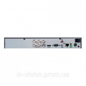 4-канальний відеореєстратор. Відео стандарт: HDTVI/AHD/CVI/CVBS/IP; Стиснення H.. . фото 4