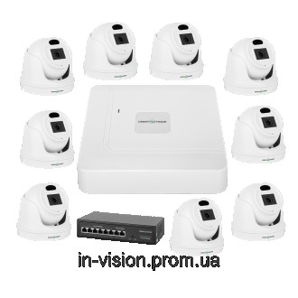 Комплект видеонаблюдения на 9 камер Готовые комплекты видеонаблюдения на 9 камер. . фото 2