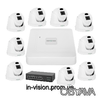 Комплект видеонаблюдения на 9 камер Готовые комплекты видеонаблюдения на 9 камер. . фото 1