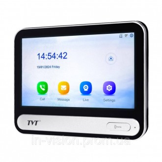 IP-відеодомофон з WiFi 7" TVT TD-E2137-PE/TP/WF Black (82-00404). Переяслав-Хмельницкий. фото 1 IP-відеодомофон з WiFi 7" TVT TD-E2137-PE/TP/WF Black (82-00404). Переяслав-Хмельницкий. фото 1