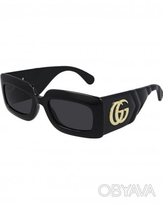 
 Сонцезахисні окуляри
Бренд: Gucci
Модель: GG0811S 
Колір оправи: 001 Black/Gol. . фото 1