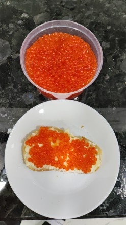 Красная икра лососевая в Кременчуге имитация 0,5 кг 150 ГРН. . фото 2