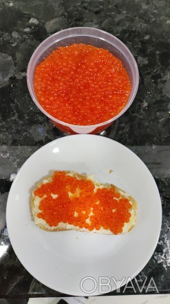 Красная икра лососевая в Кременчуге имитация 0,5 кг 150 ГРН. . фото 1