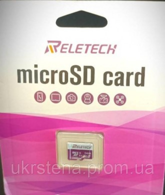 Картка пам'яті MicroSDXC 64 GB Reletech Class 10.
Сумісна з усіма пристроями чит. . фото 2