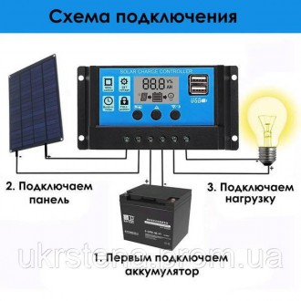 Цей контролер для сонячних панелей призначений для автоматичного заряджання та р. . фото 8