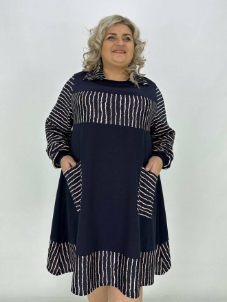 Трикотажное платье-туника "Элегия" - это стильное и удобное решение для женщин с. . фото 3