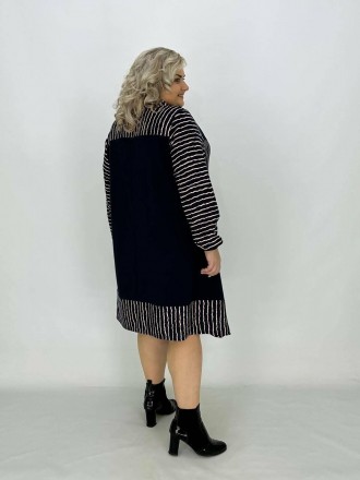 Трикотажне плаття-туніка "Елегія" - це стильне та зручне рішення для жінок з вел. . фото 10