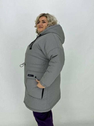 Зимняя куртка Парка с капюшоном качества LUX Больших размеров
Эта зимняя куртка-. . фото 5