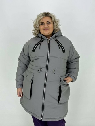 Зимова куртка Парку з капюшоном якості LUX Великих розмірів
Ця зимова куртка-пар. . фото 4