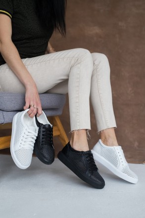 Білі шкіряні кросівки жіночі Yuves 591 Casual
Жіночі білі шкіряні кросівки — взу. . фото 3
