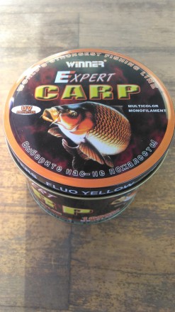 Winner Carp Expert Fluo Yellow - високоякісна моножилка середньої жорсткості, ма. . фото 3