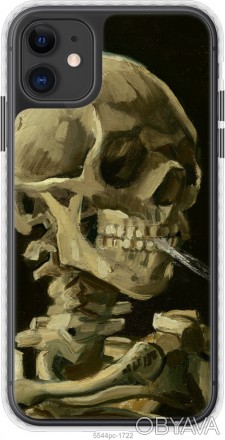 
Чохол на iPhone 11 Вінсент Ван Гог. Череп "5544pc-1722-395" Пропонуємо Вам чохо. . фото 1