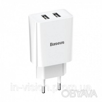 Сетевое зарядное устройство Baseus Speed Mini Dual позволяет заряжать два устрой. . фото 1
