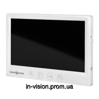 Цветной AHD видеодомофон GreenVision GV-057-AHD-M-VD7SD White Цветной видеодомоф. . фото 2