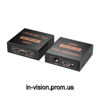 HDMI спліттер 1x2 4К - HDMI спліттер/розгалужувач, який дозволяє використовувати. . фото 3