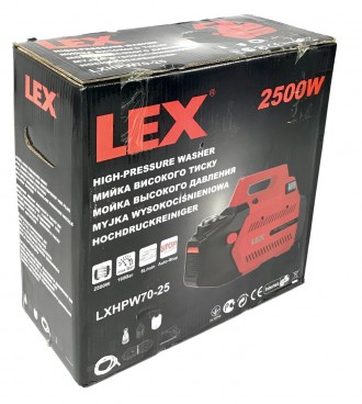 Миття високого тиску з асинхронним двигуном LEX LXHPW70 - потужний, компактний, . . фото 10