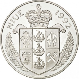 Ниуэ › Королева Елизавета II 5 долларов, 1992 XXVI летние Олимпийские Игры, Атла. . фото 3