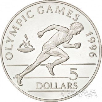Ниуэ › Королева Елизавета II 5 долларов, 1992 XXVI летние Олимпийские Игры, Атла. . фото 1