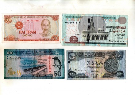 Набір банкнот країн Світу - 4 шт. No087. . фото 2
