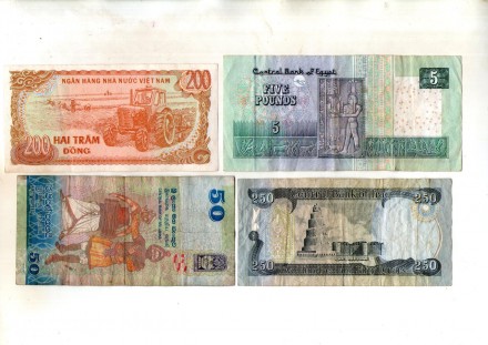 Набір банкнот країн Світу - 4 шт. No087. . фото 3