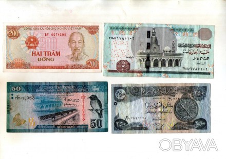 Набір банкнот країн Світу - 4 шт. No087. . фото 1