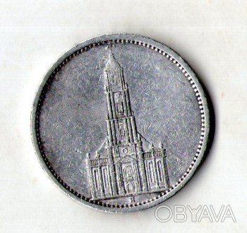 5 рейхсмарок, 1935-1936
Серебро 0.900, 13.88g, ø 29mm. . фото 1