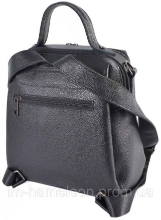 Женский кожаный рюкзак-сумка. Можно носить как рюкзак или как сумку на плечо. Из. . фото 4