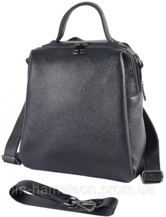 Женский кожаный рюкзак-сумка. Можно носить как рюкзак или как сумку на плечо. Из. . фото 2