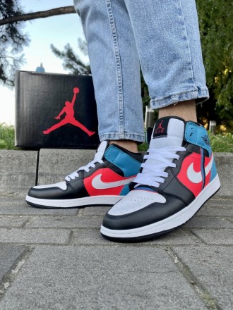 
 
 Кроссовки Nike Air Jordan 1 (красно-синие)
41 (26 см)	
42 (26.5 см)	
43 (27.. . фото 10