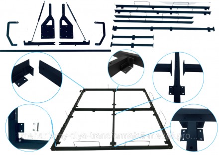 Механизм шкаф-кровать TGS600
Комплект механизма отлично подходит для самостоятел. . фото 2