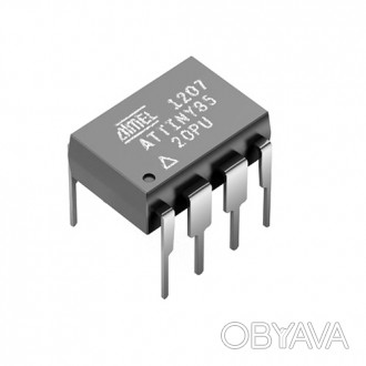 ATtiny85-20PU — это 8-битный AVR-микроконтроллер небольшого размера с низким эне. . фото 1