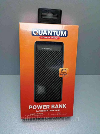 Універсальний мобільний акумулятор Quantum QM-PB1020 - це портативний зарядний п. . фото 2
