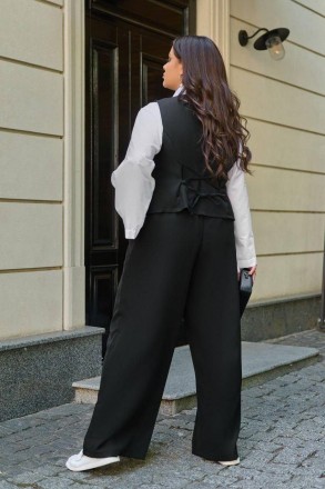 Костюм женский брючный из крепа 2-ка брюки с жилеткой
Код 017020
Материал: костю. . фото 4
