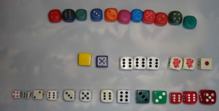 Кубик - игральная кость для настольных игр

Кубики, кости, зары игральные для . . фото 2