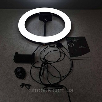 RZTK Light Pro Black (кольцевая led лампа 26 см 10 Вт / штатив 1.67 м / микрофон. . фото 6