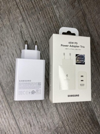Адаптер Trio 65W для Samsung быстрая зарядка (EP-T6530NBEGWW)
Характеристики:
	Ц. . фото 3