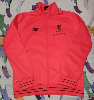 Футбольная кофта-куртка New Balance FC Liverpool, размер-L, длина-70см, под мышк. . фото 5