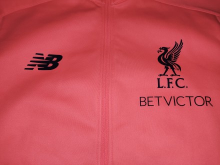 Футбольная кофта-куртка New Balance FC Liverpool, размер-L, длина-70см, под мышк. . фото 8