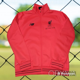 Футбольная кофта-куртка New Balance FC Liverpool, размер-L, длина-70см, под мышк. . фото 1