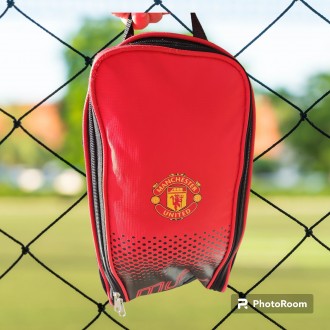 Футбольная, спортивная сумочка FC Manchester United, для формы и обуви, 33х17х12. . фото 2