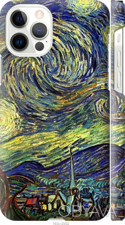 
Чохол на iPhone 12 Pro Вінсент Ван Гог. Зоряна ніч "163м-2052-395" Пропонуємо В. . фото 1