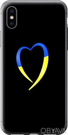 
Чохол на iPhone XS Жовто-блакитне серце "885t-1583-395" Пропонуємо Вам чохол ві. . фото 1