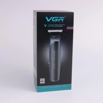Машинка для стрижки волос VGR V-229 триммер для бороды и усов - выполнена в стил. . фото 7