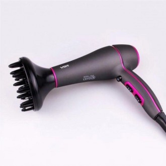 Фен для волос с дифузором VGR Hair Dryer V-402 2200W с подачей холодного воздуха. . фото 8
