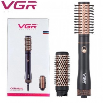 Фен-щетка для укладки волос VGR V-559 подходит для формирования графичных локоно. . фото 2
